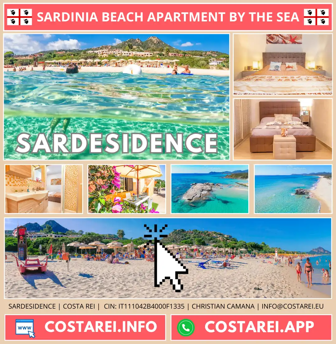 sardinia costa rei beach apartment by the sea